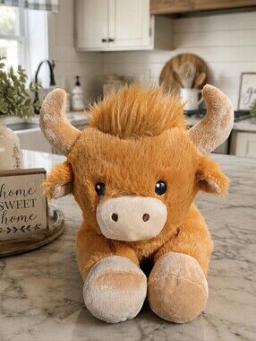 NWT Bessie West Highland Cow Doy Squeaky & Crinkle Dog Toy 12"